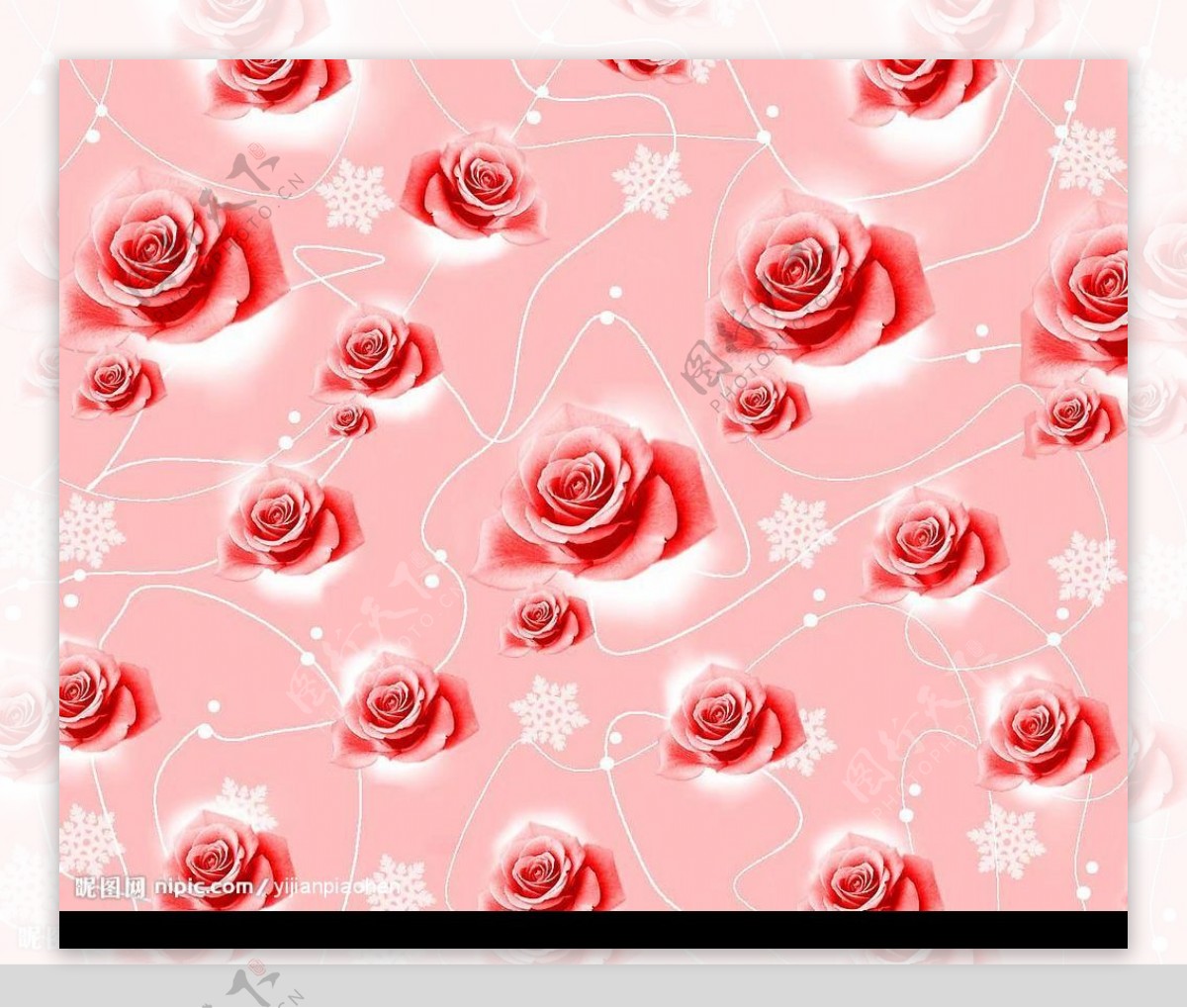 粉红的玫瑰门图片