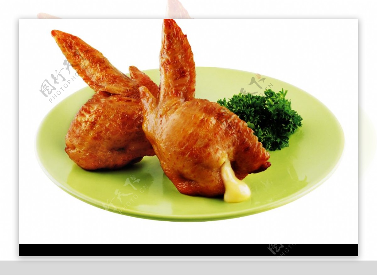 香烤鸡翅图片