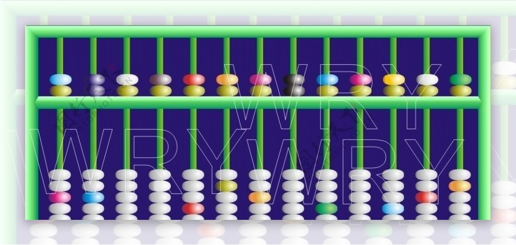 彩珠玉算盘图片
