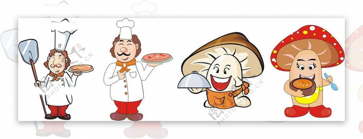 批萨和蘑菇图片