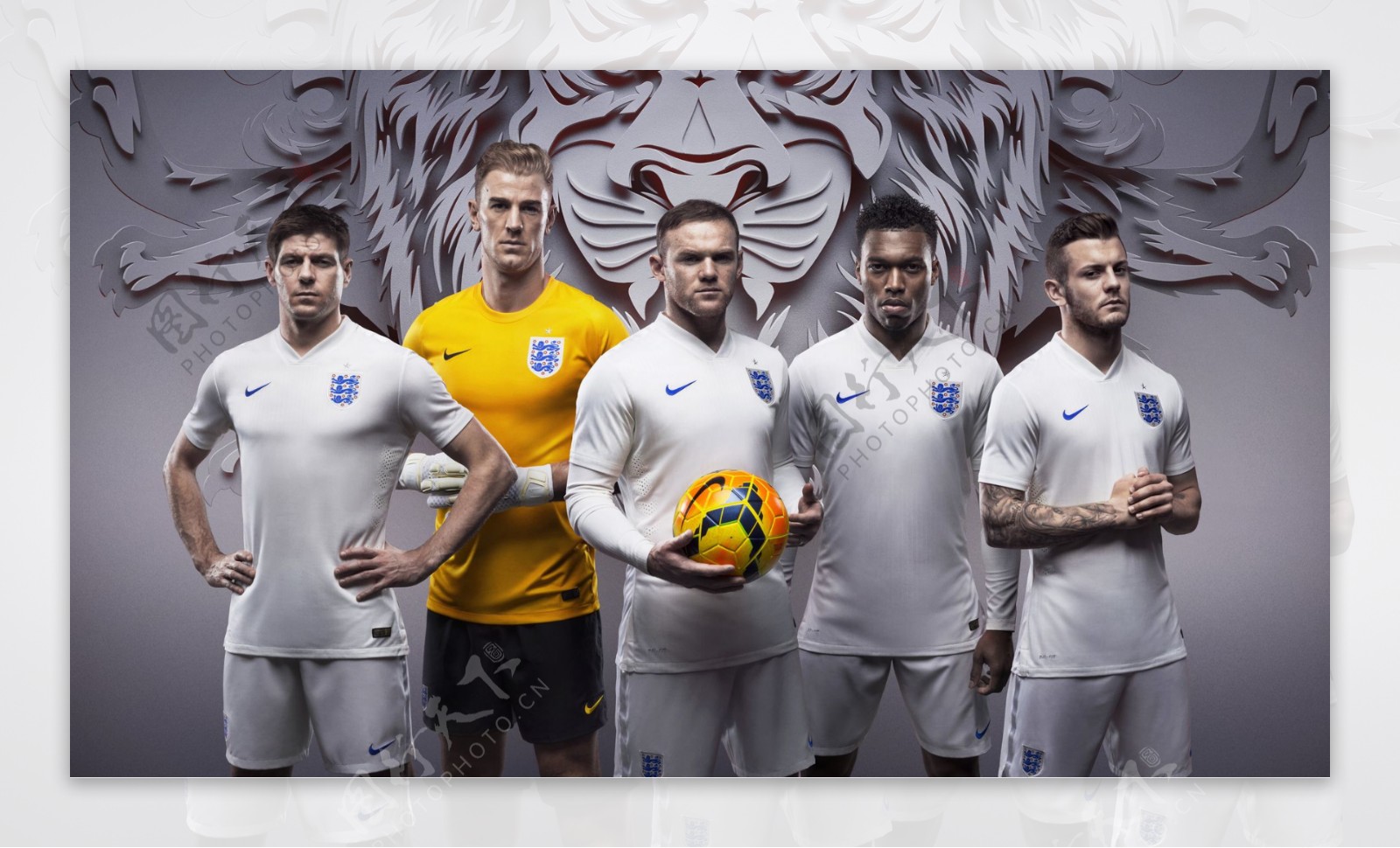 英格兰队2014世界杯足球队图片