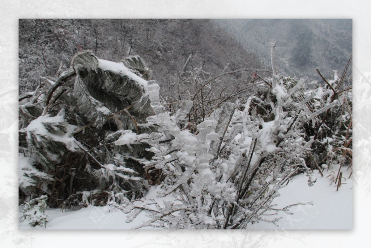 芷江明山雪景图片