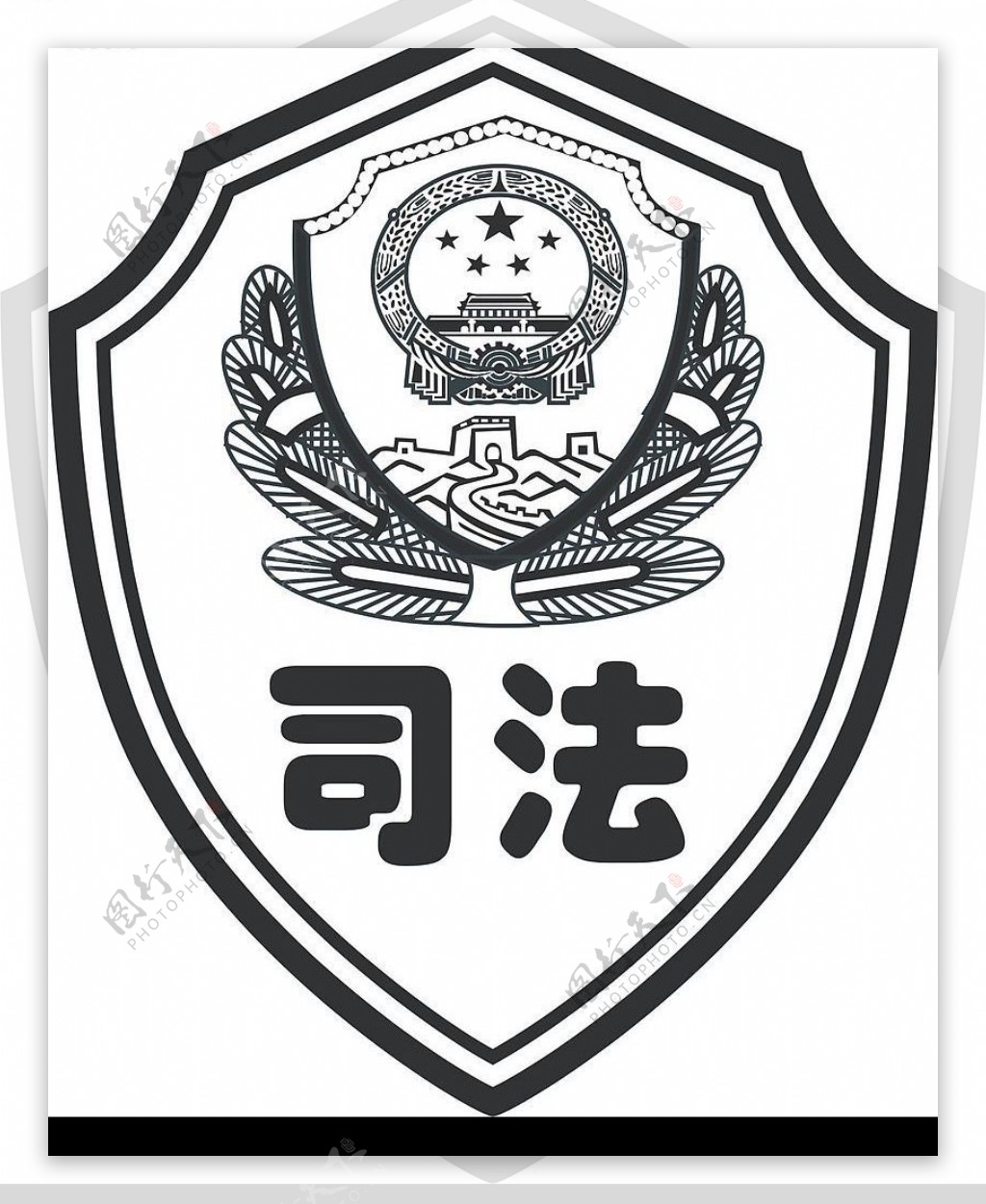 中国司法标志CDR8图片
