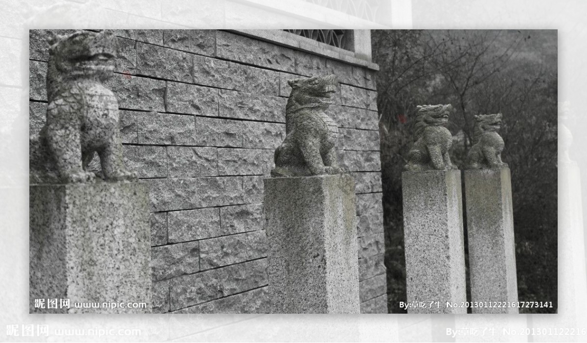 重庆园博园石狮子图片