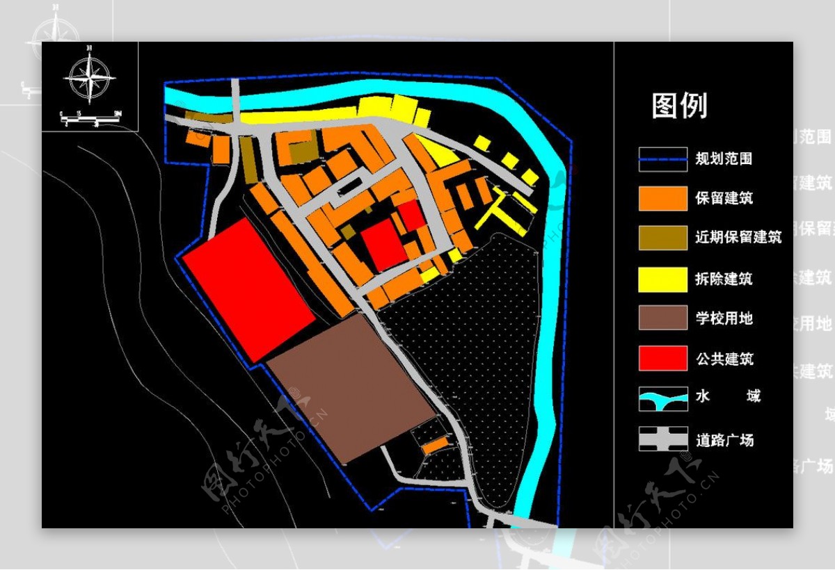 小区规划双芫圩镇现状分析图图片