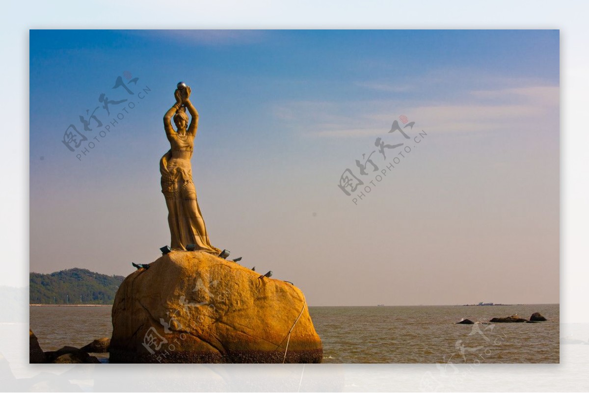 珠海渔女石雕图片