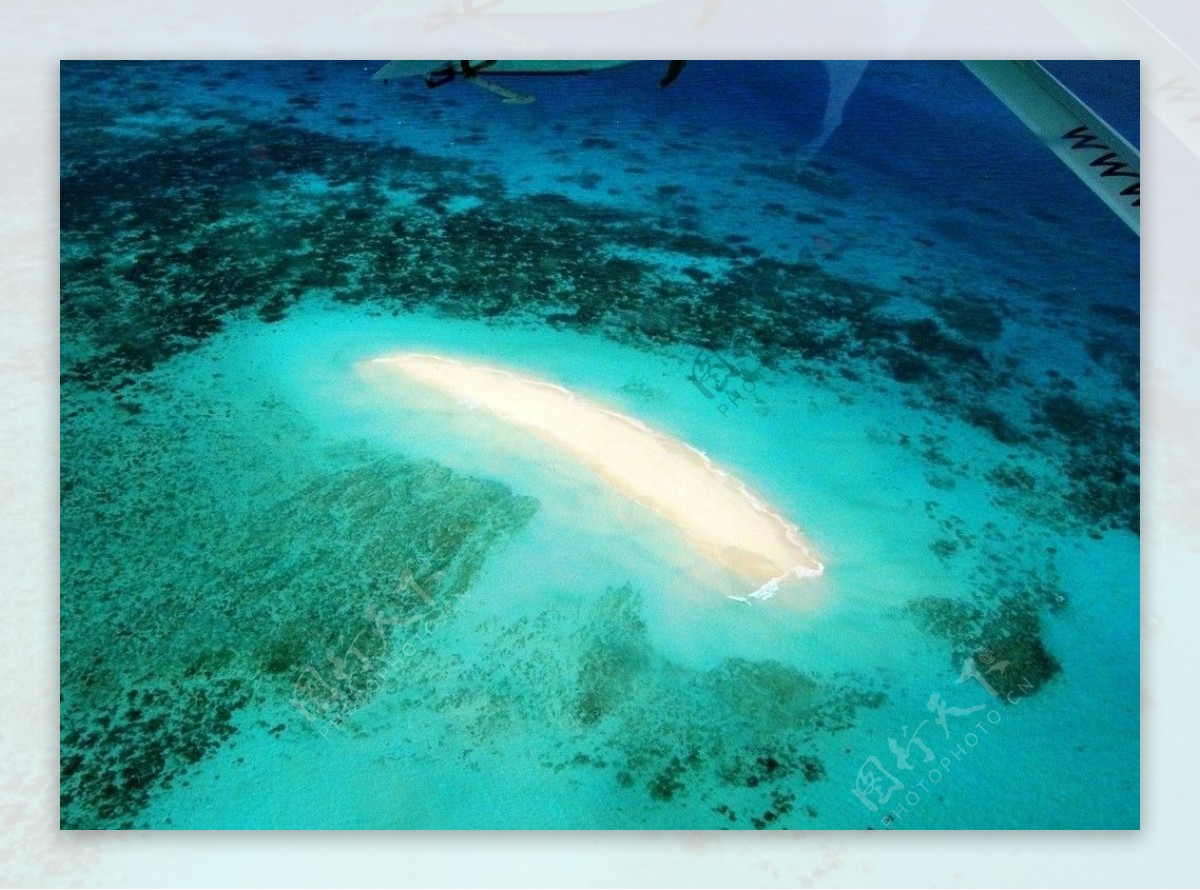 鸟瞰大堡礁图片