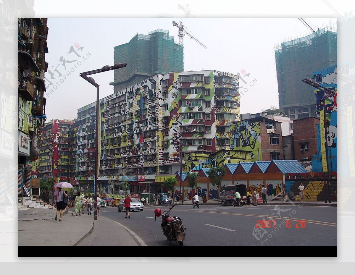 重庆黄桷坪涂鸦一条街图片