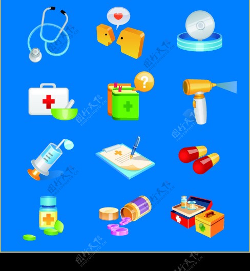 医疗设备器材图标图片
