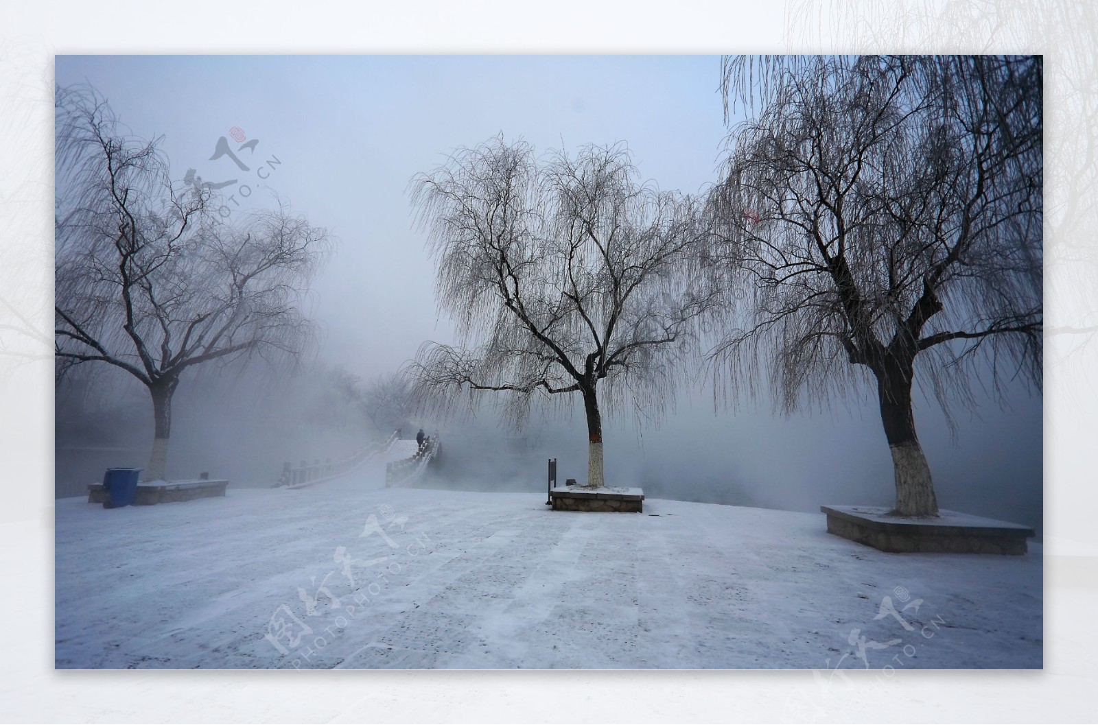 大明湖雪霁图片