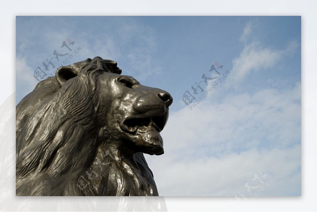 大气雕塑狮子图片