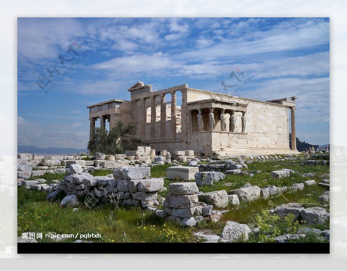 古希腊神庙遗址图片