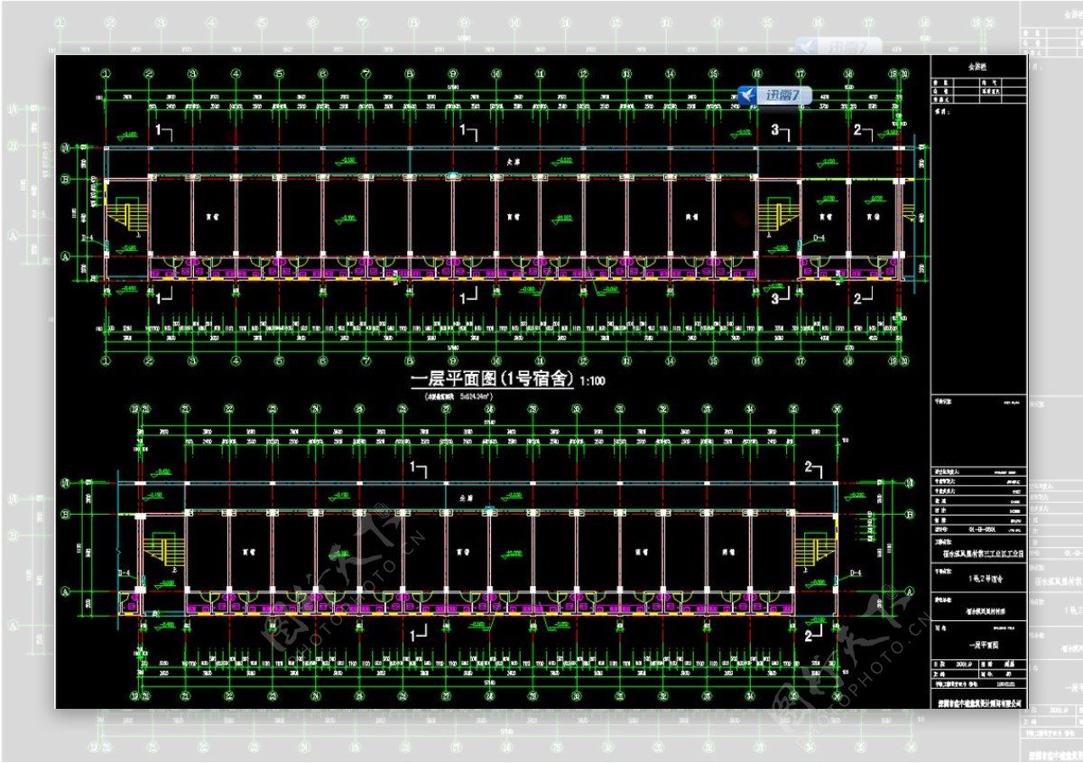 12号宿舍楼一层平面图片