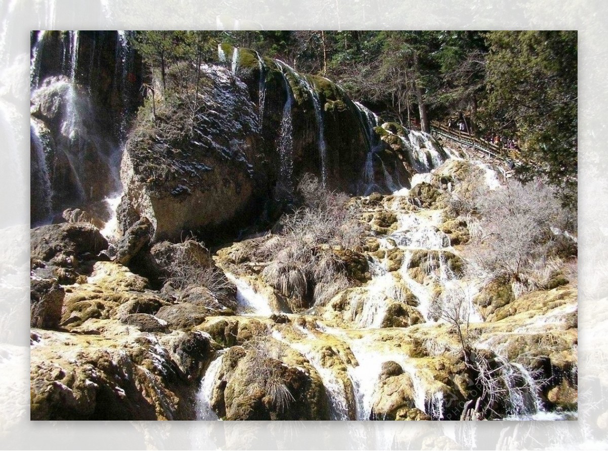 九寨沟珍珠瀑布图片