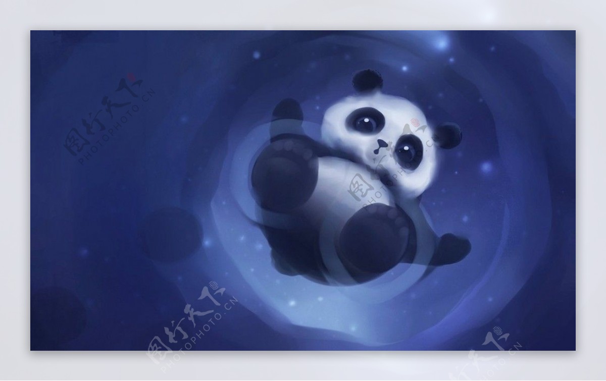 太空熊猫图片