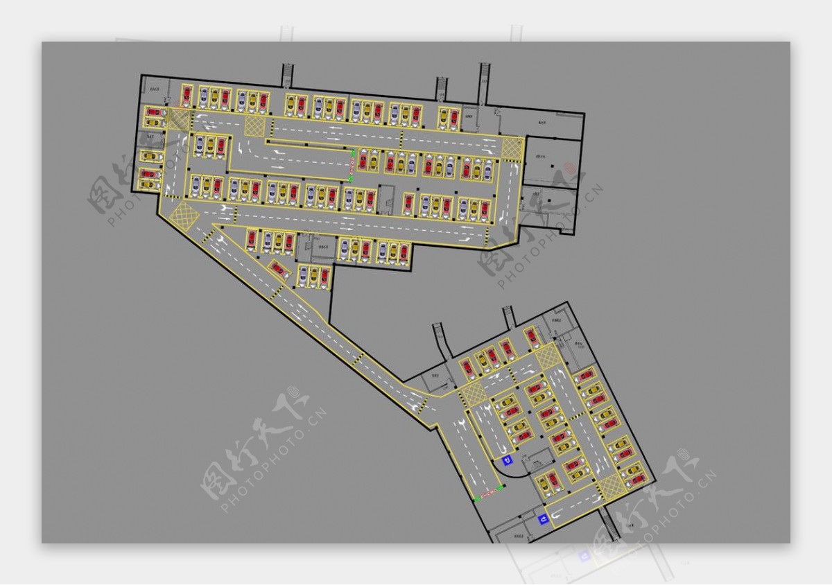 停车场规划图片