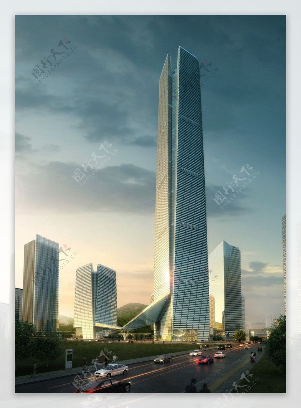 高层公建商业模型图片