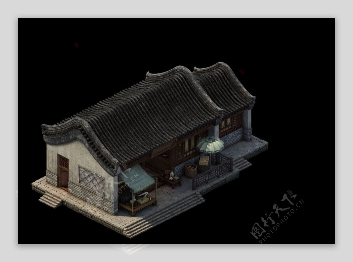 3D游戏建筑房子图片