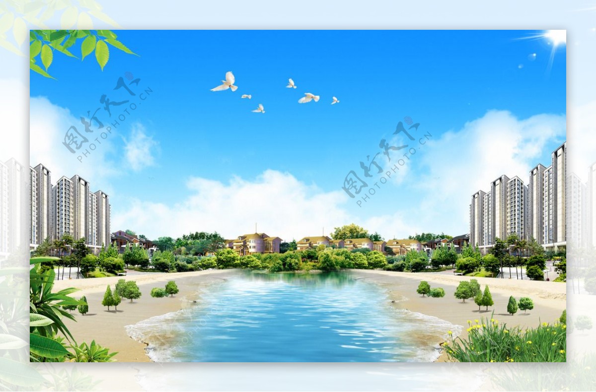 河滨家园景观设计图片