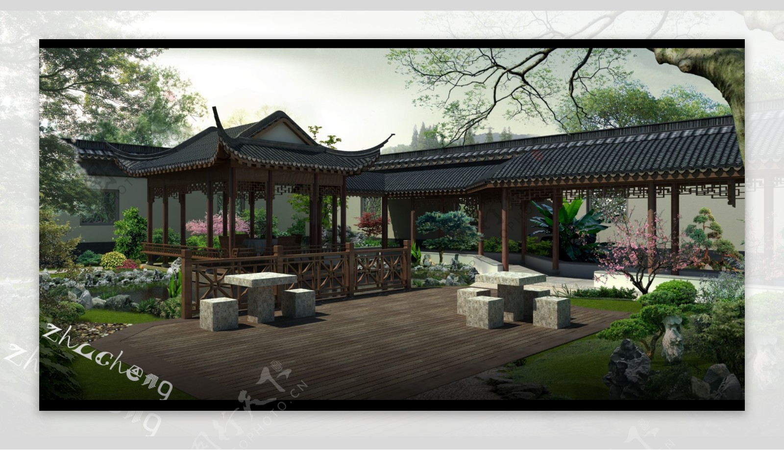 中式庭院设计图片