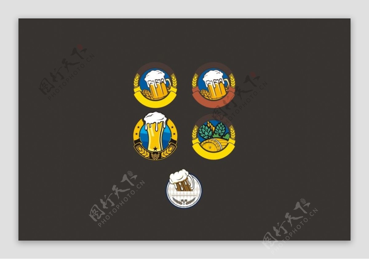 啤酒标志素材图片