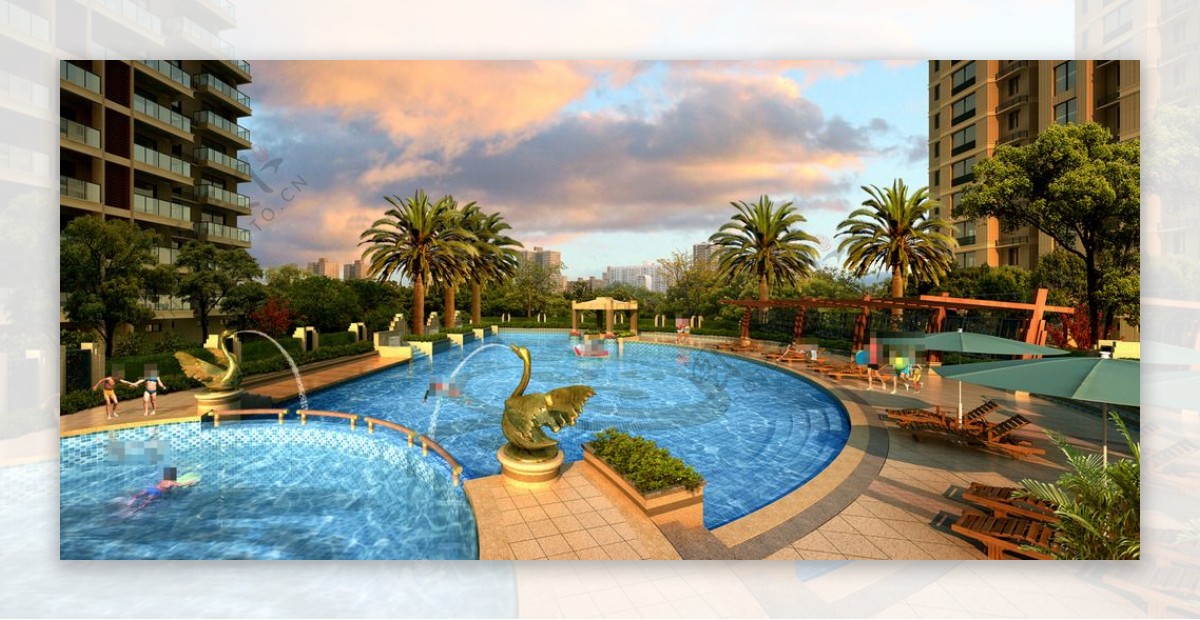 游泳池景观设计图片