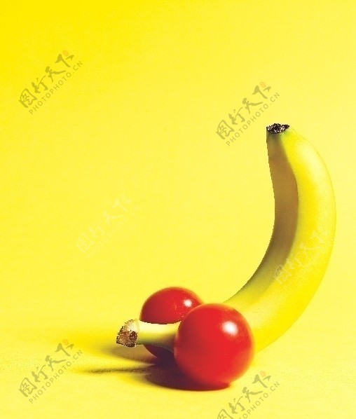 香蕉樱桃图片