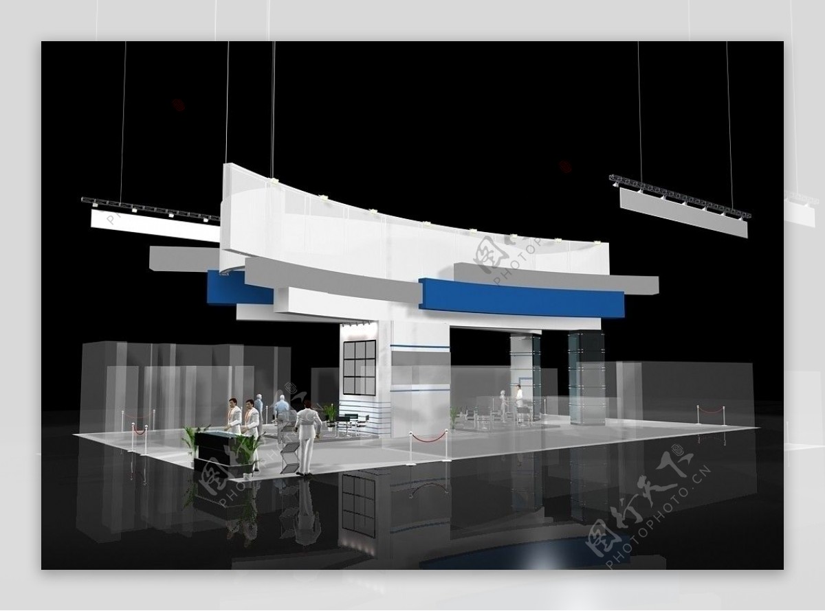 MAX展厅模型设计源文件图片