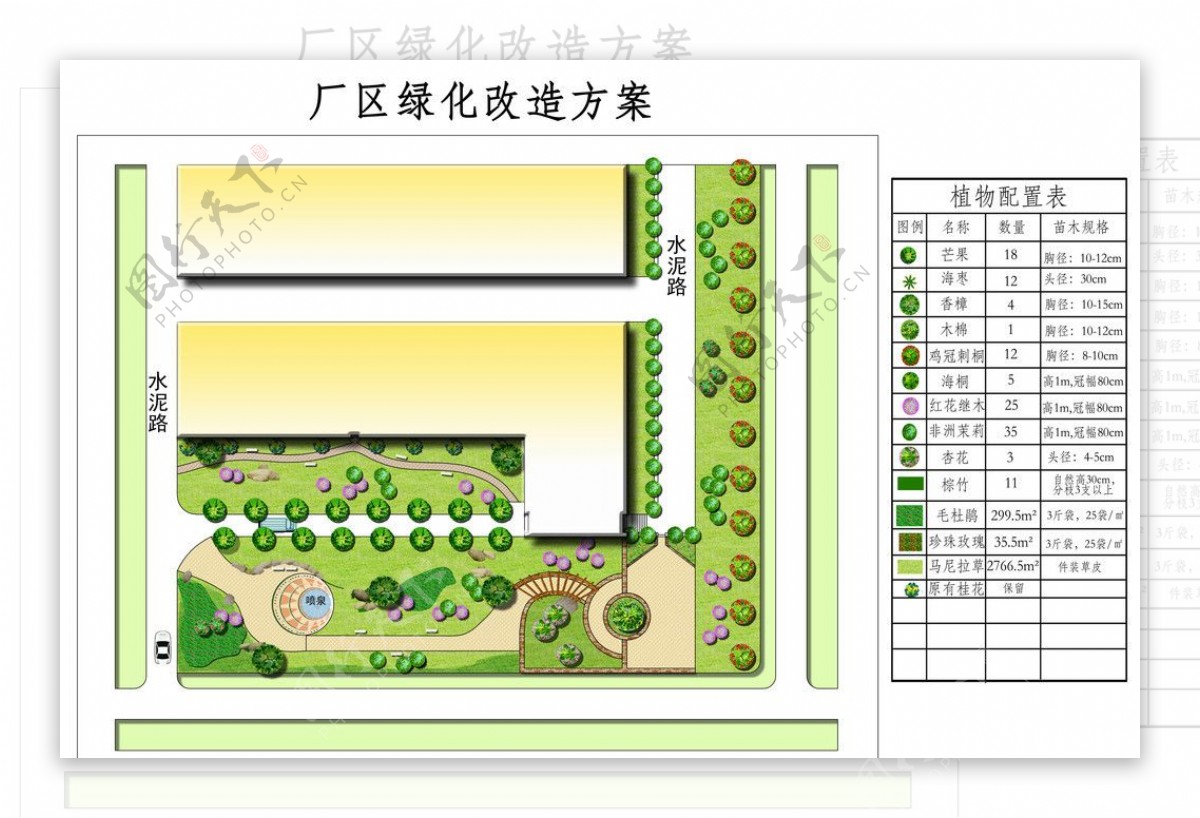 厂区绿化改造图片