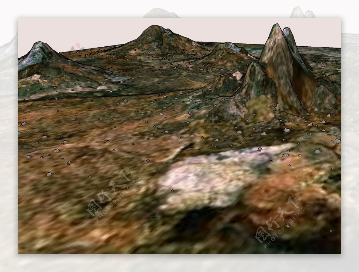 山野3D模型图片