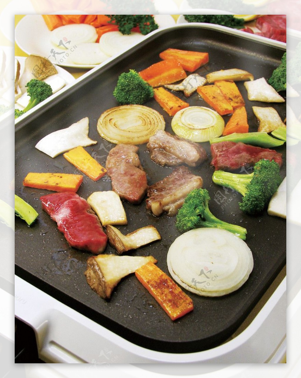 煎炸牛肉食品菜厨房图片