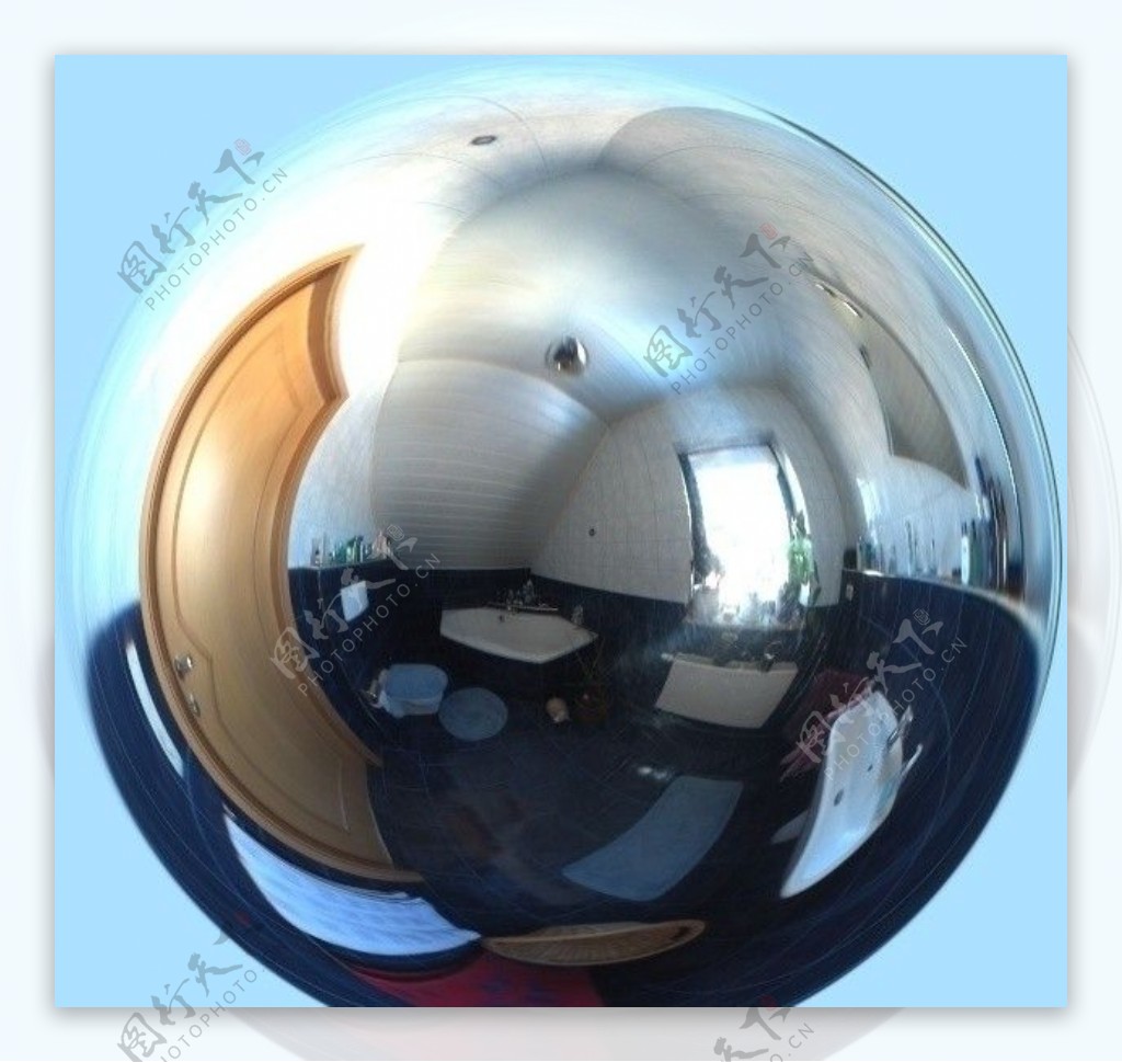 高清卫生间HDR反射球用于3D场景反射图片