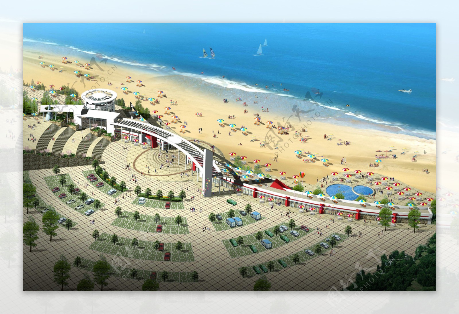 平潭长江澳，被誉为最美风力发电田，游客慕名而来，太美了_沙滩