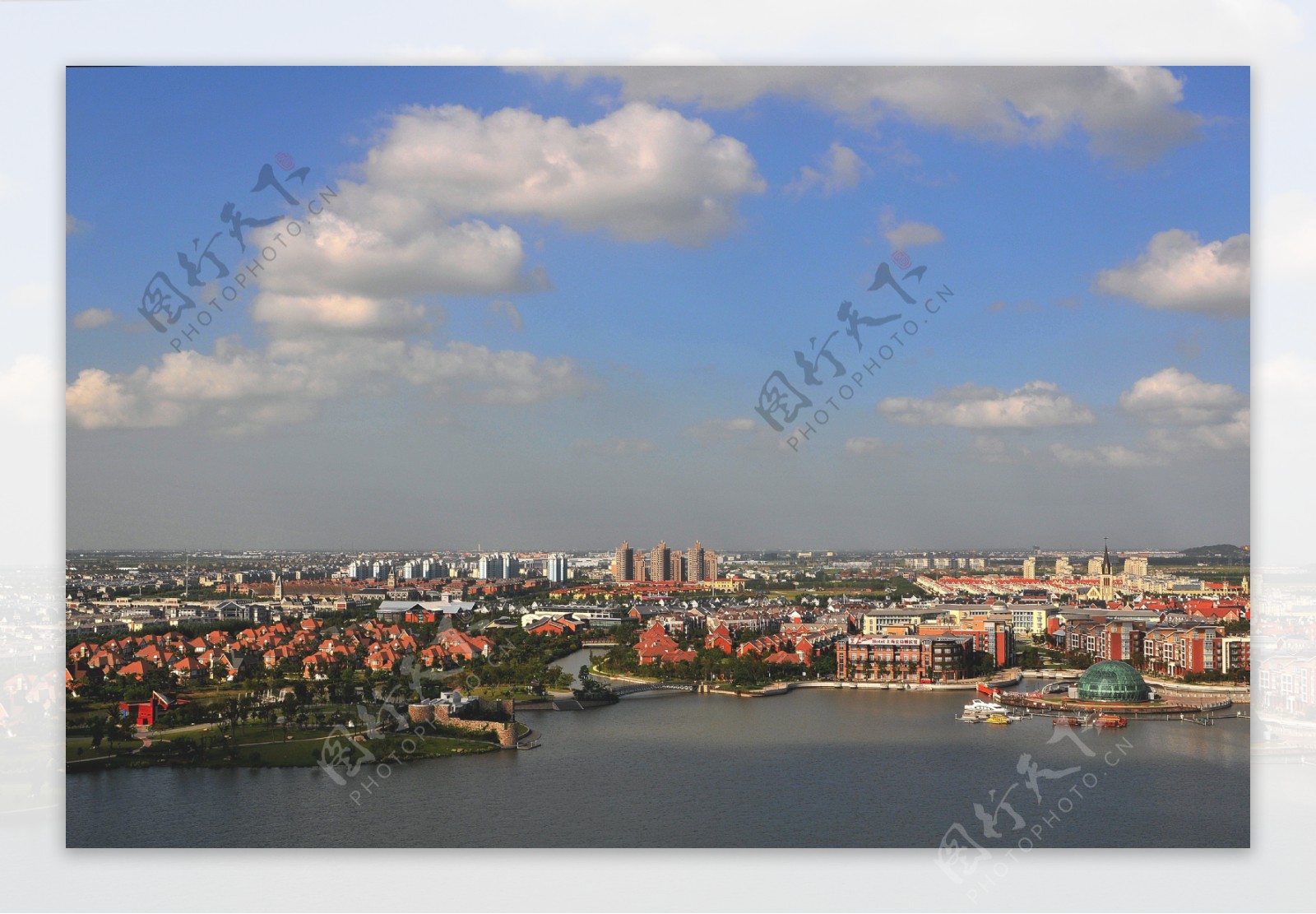 上海松江新城区景观图片