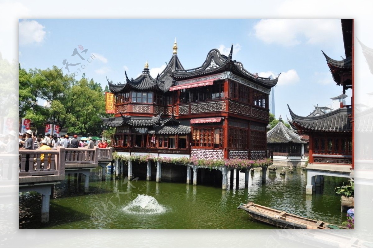 上海老城隍庙茶楼图片