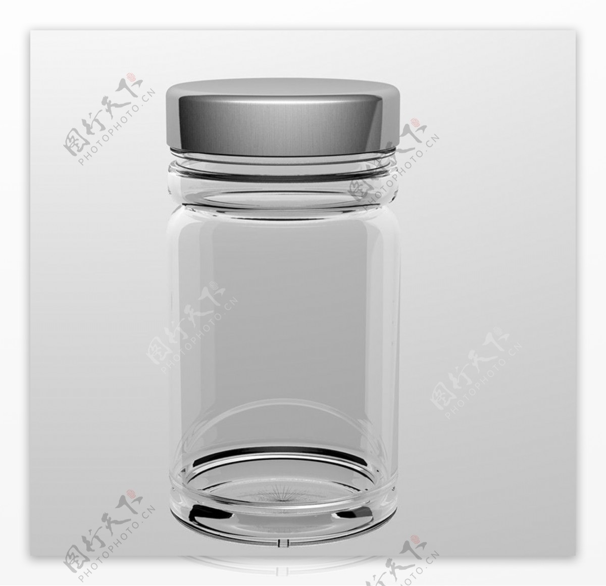 不锈钢盖子玻璃瓶3D源文件图片