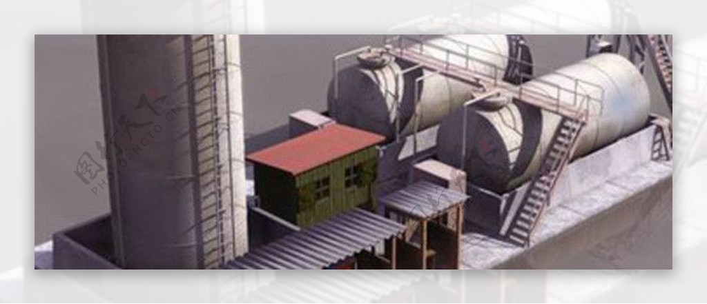 海上石油厂3D模型图片