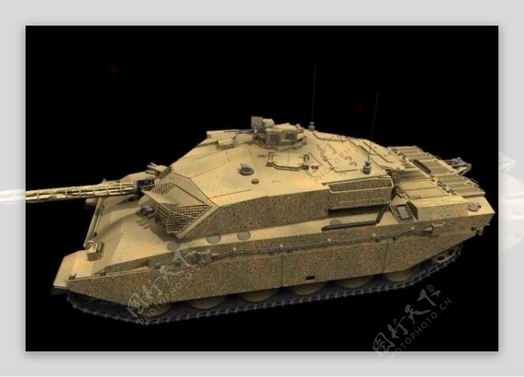 CHALLE英国挑战者主战坦克3d素材图片