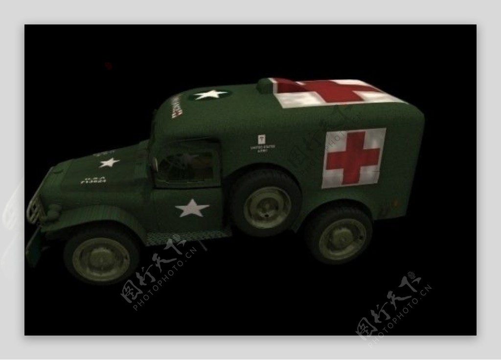 AMBWC54战地救护车3d素材图片