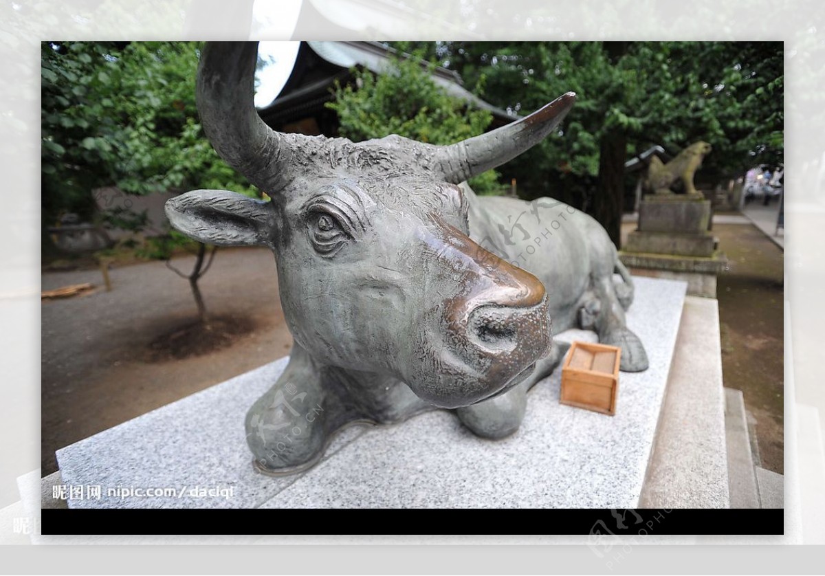 雕塑牛高清数码图图片