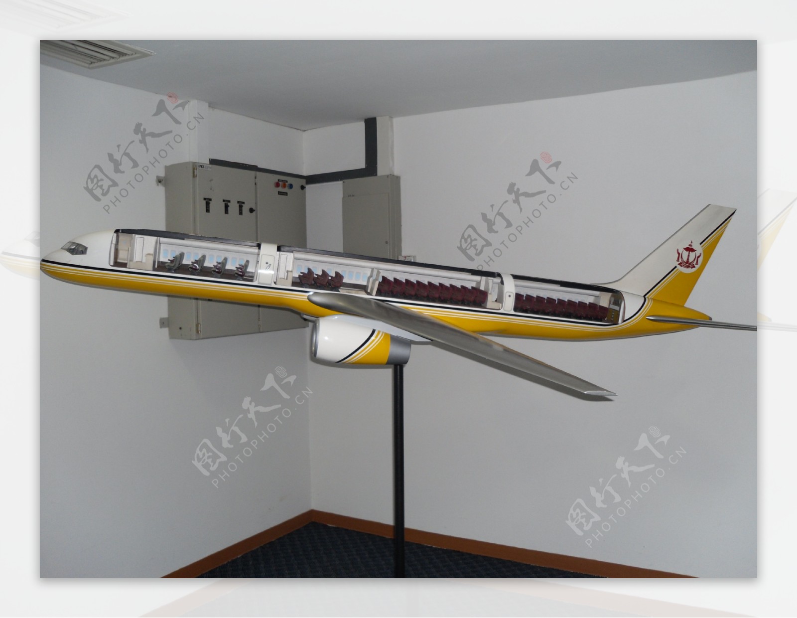 文莱皇家航空飞机模型图片