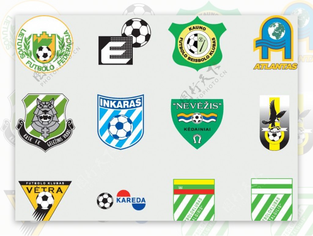 全球2487个足球俱乐部球队标志立陶宛图片
