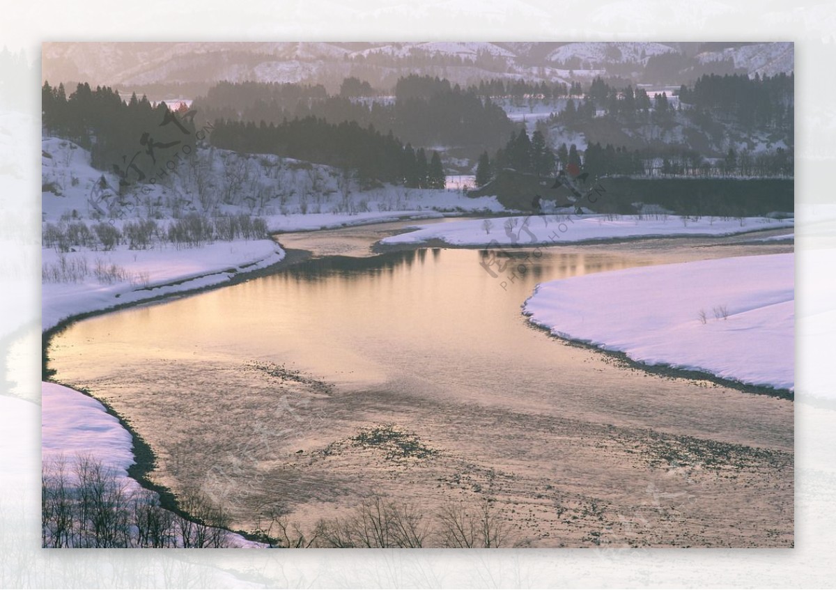 奥林匹克公园雪景图片