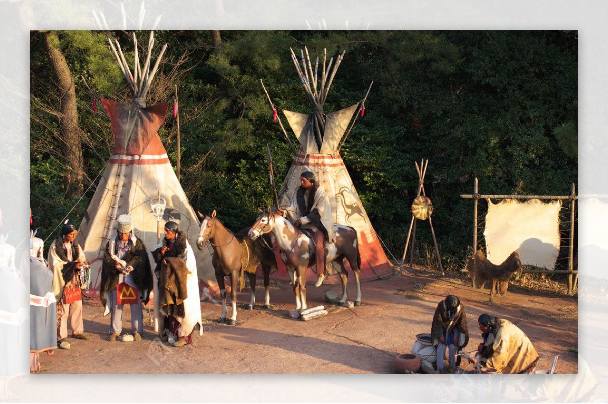 印第安部落图片