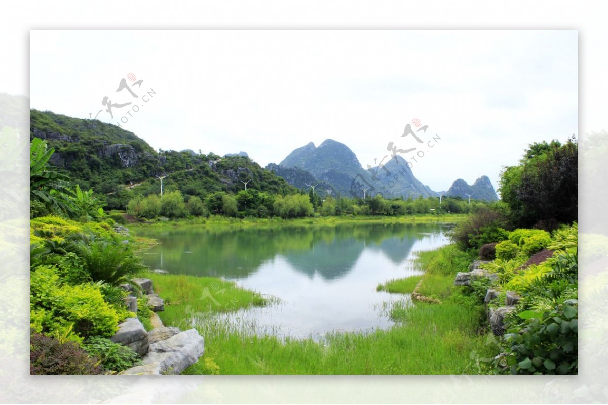 桂林秀峰区琴潭山水图片