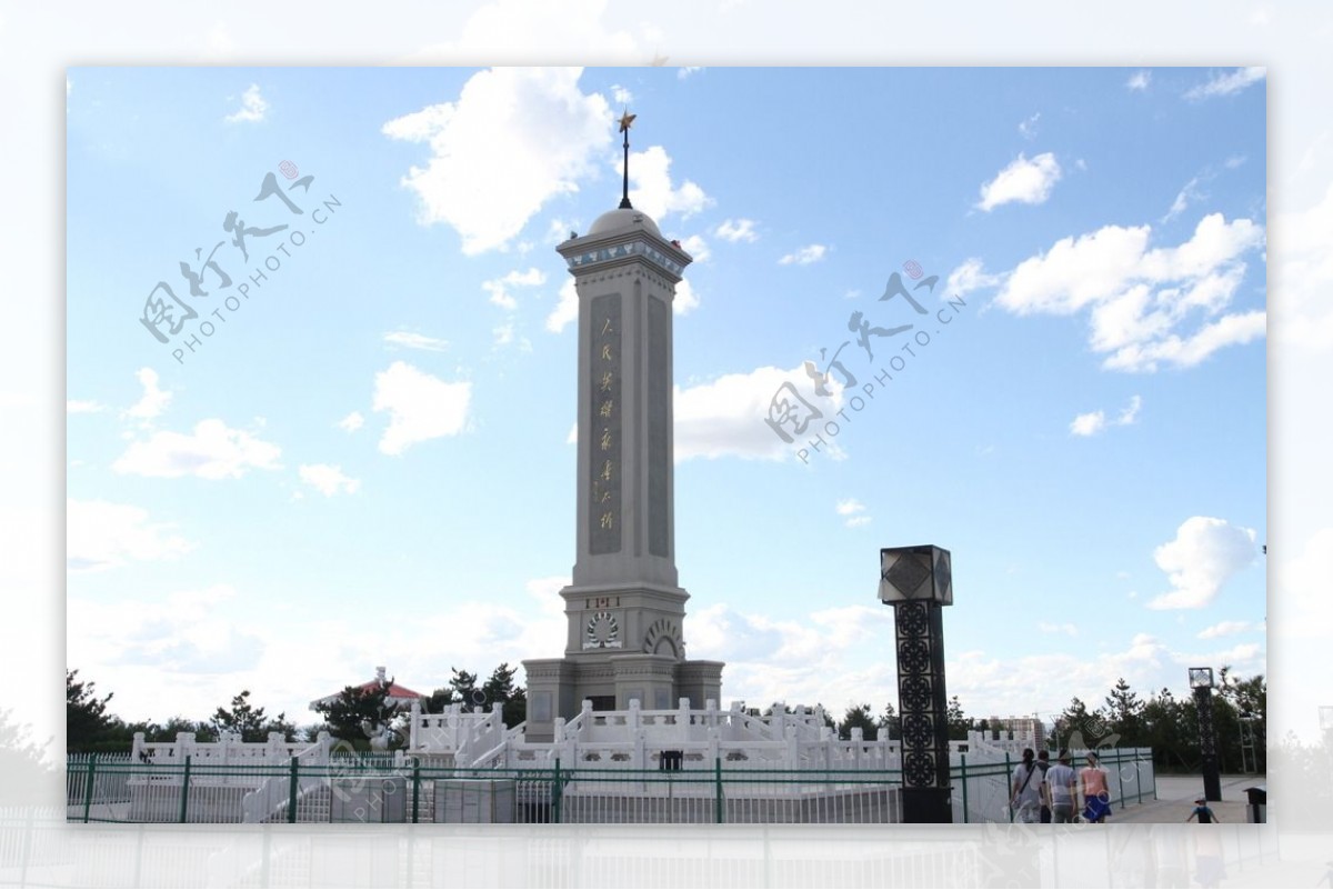 乌兰察布市老虎山人民纪念碑图片