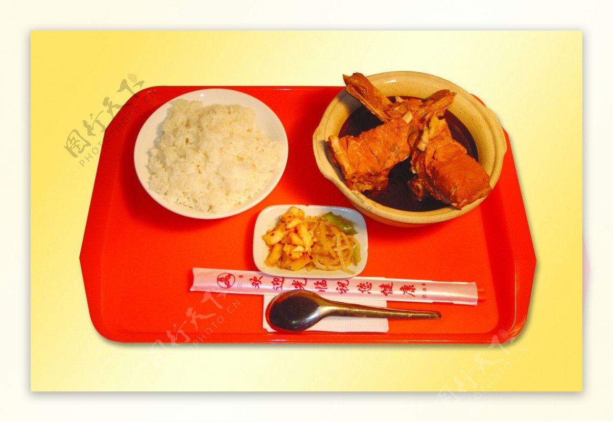 排骨米饭图片