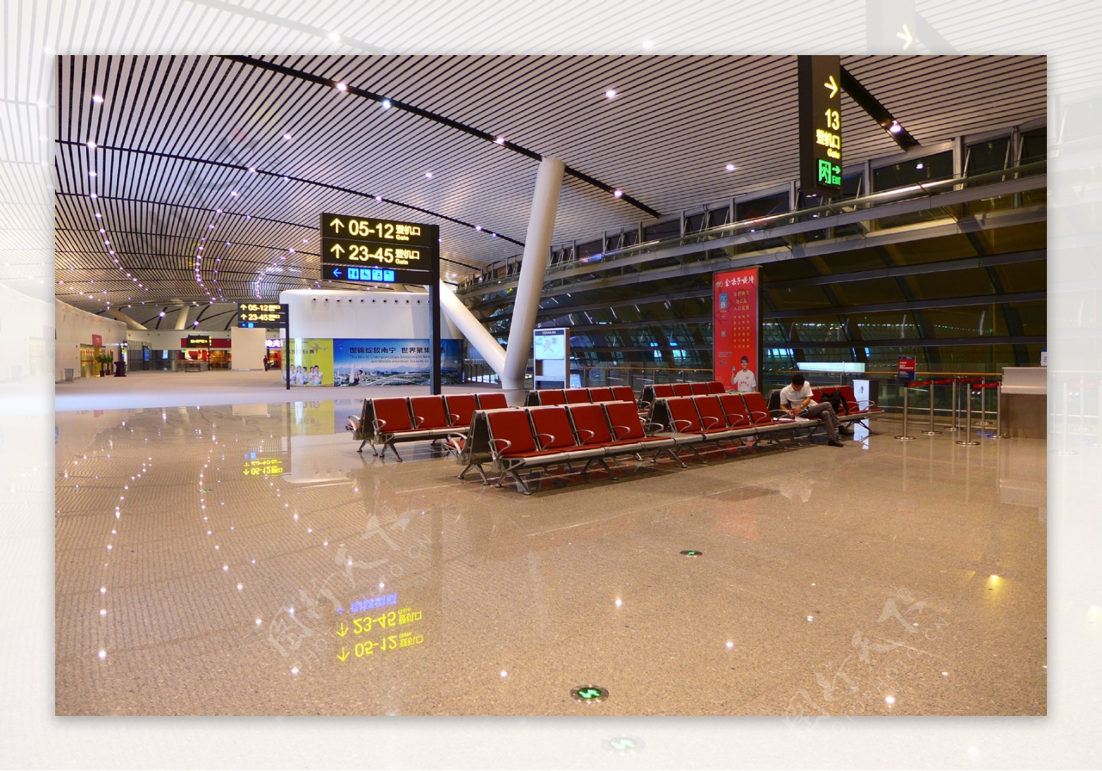 南宁新机场候机室图片