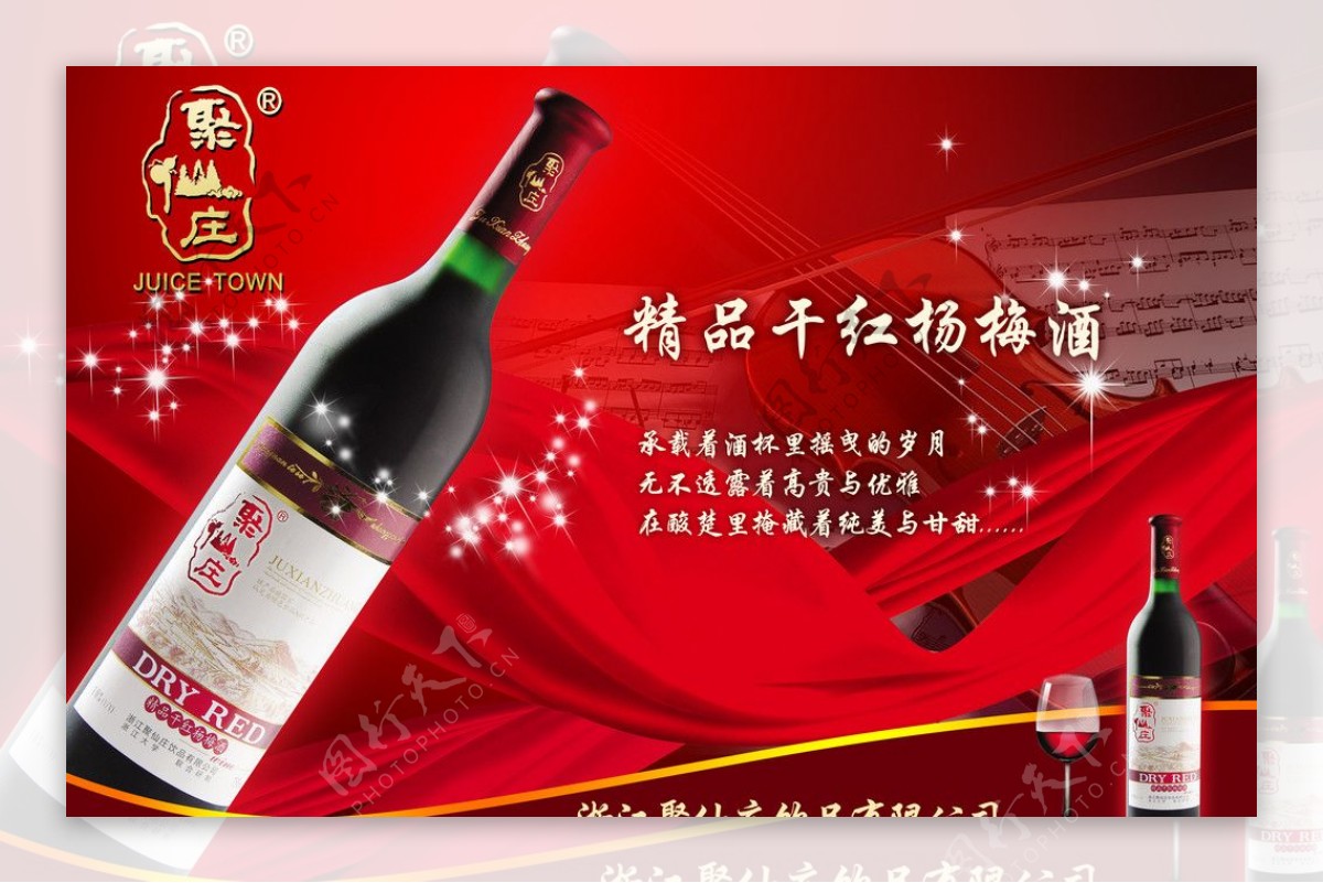 干红杨梅酒图片