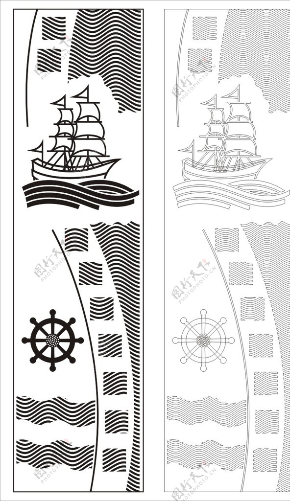 古典帆船图片